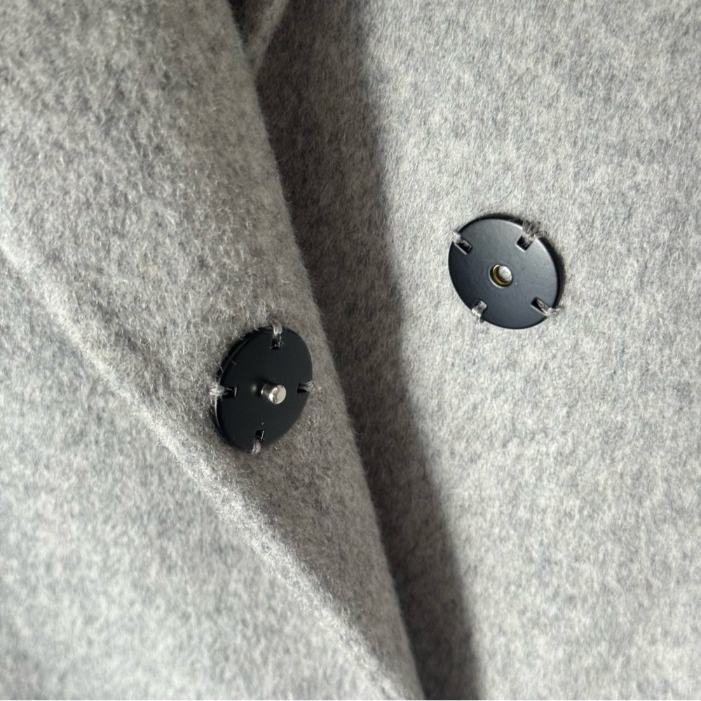 Maje Classic Gray Wool Coat - Picture 6 of 9